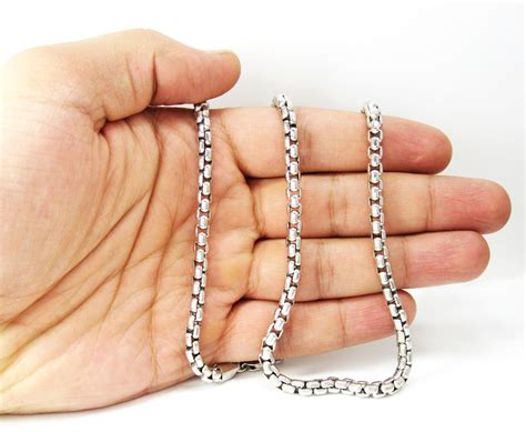 black stainless steel box chain|20 white gold box chain.